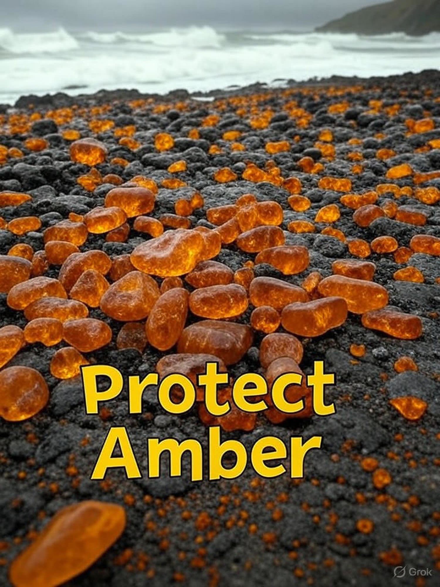 AI Generated Image - Ciekawostki - Bursztyn