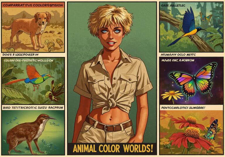 Jak zwierzęta widzą kolory – porównanie trychro-, dichro- i tetrachromatycznego widzenia