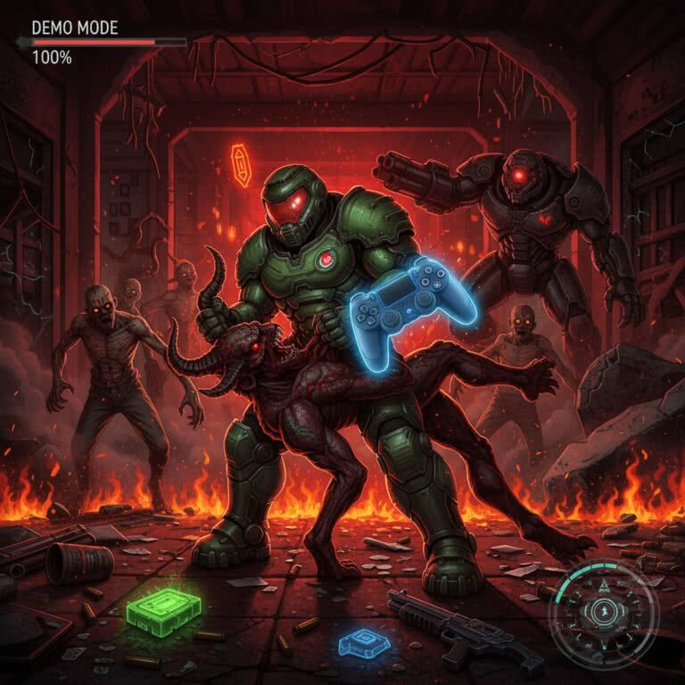 Doom demo na PS4 – demoniczne szaleństwo w zasięgu pada