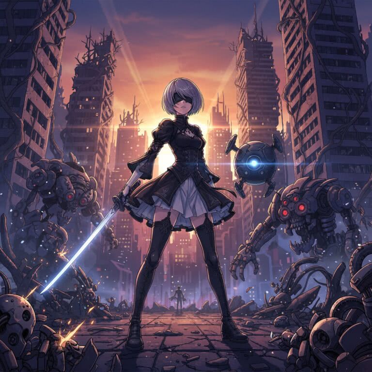 Odkryj ukryte sekrety NieR: Automata – demo 120161128 na PS4