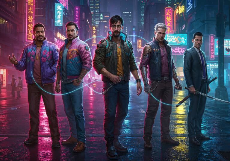 Jackie, Johnny i Goro – kluczowi bohaterowie kształtujący losy V w Cyberpunk 2077